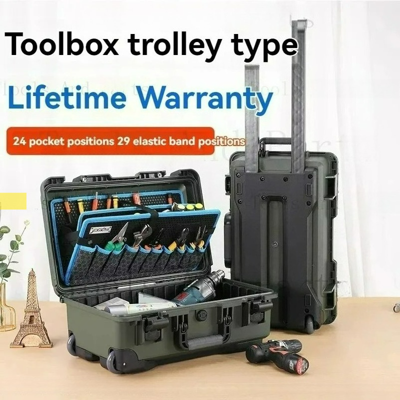 Furniture Grade Hardware - Hardware-Aufbewahrungsbox Multifunktionale Werkzeugkiste mit Zugstange Industriequalität