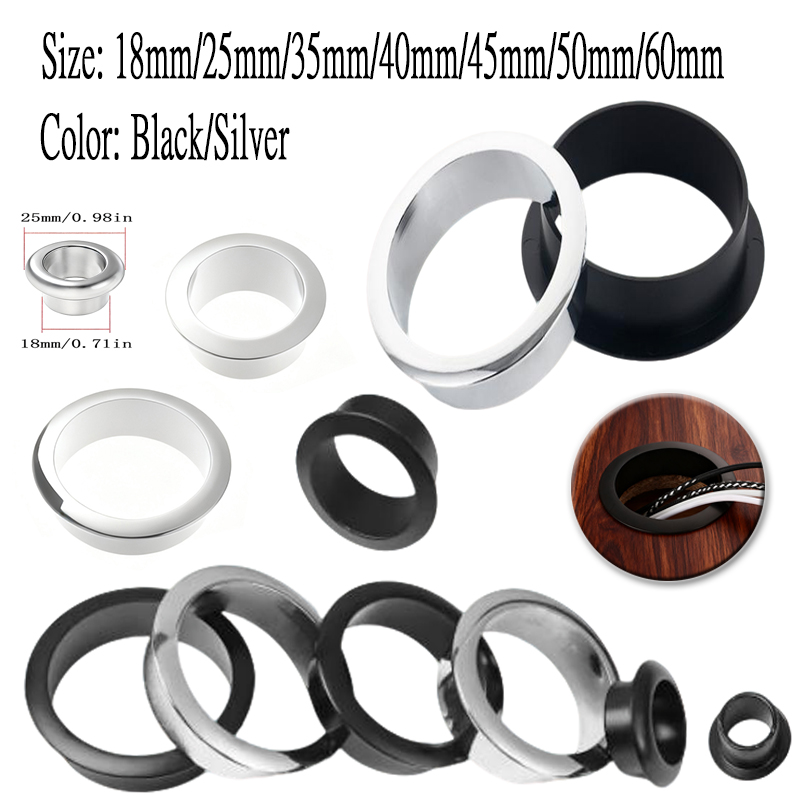 Furniture Hardware Outlet - 1-5Pcs Zink-legierung Computer Schreibtisch Kabel Ösen