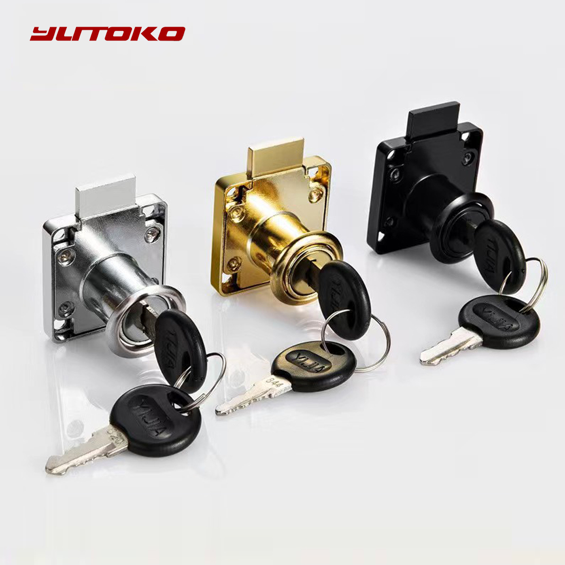 Furniture Hardware Bolts - Yutoko Hochwertiges Schreibtisch-Schubladenschloss, Kleiderschrankschlösser, Schrankschlösser, Möbel-Nockenschlösser