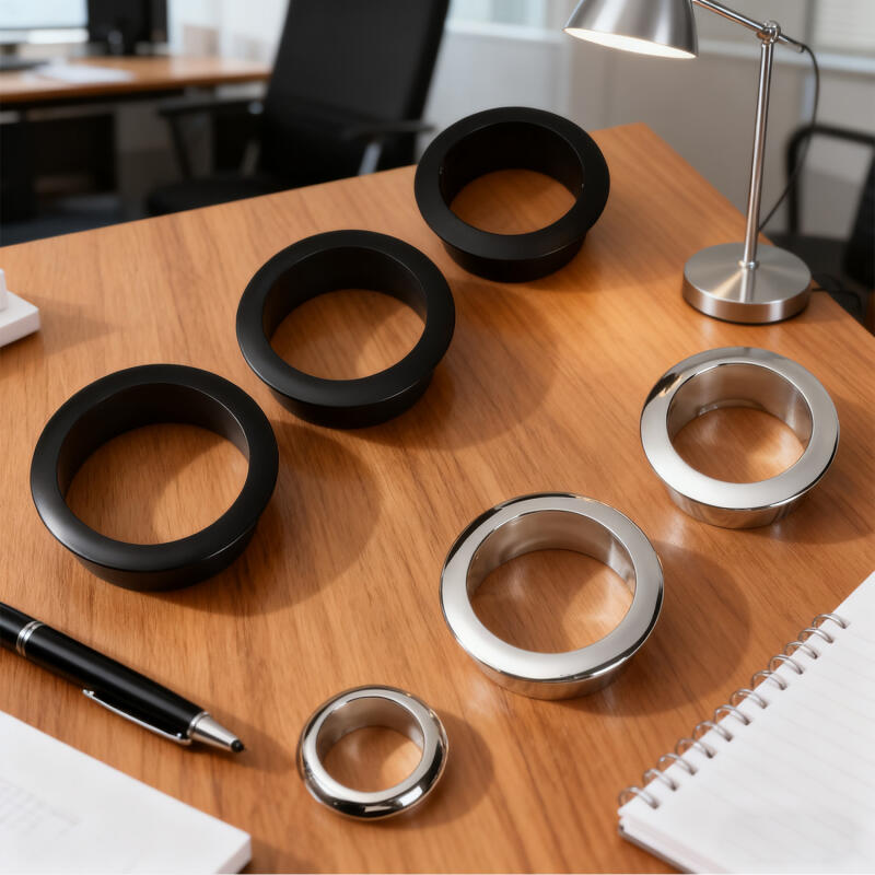 Furniture Hardware Outlet - 18–60 mm Zinklegierung, Schreibtisch-Kabeltülle, Lochabdeckung, Draht-Auslass-Port-Stecker