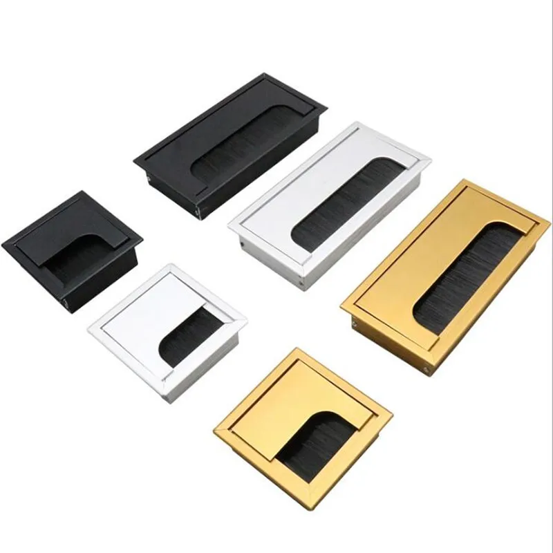 Furniture Hardware Outlet - Aluminium legierung rechteckigen schreibtisch kabel ösen
