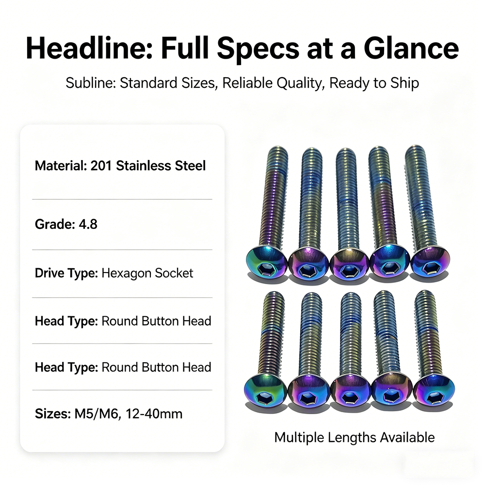 5 Stück 201 Edelstahl Rundkopf – Furniture Grade Hardware Bewertung und Preis